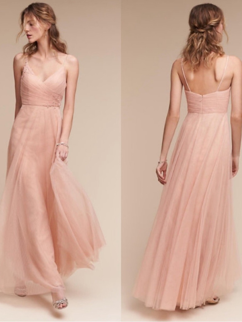 Jenny Yoo Jenny Yoo Brielle in Cameo Pink Tulle Bridesmaid Dress